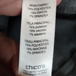 Chico's  Size Medium (1) Gray Straight Leg Ankle Stretch Mid-Rise Dress Pants Photo 3