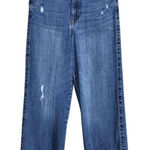 Cropped Distressed Denim Size 27 Ella Moss Wide Leg Cropped Jeans Photo 0