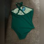 Cupshe  Green Rib Cutout Crisscross One Piece Swimsuit Large‎ Photo 7