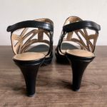 Naturalizer  Danya Smooth Black Strappy Heel Sandal Size 9.5 Wide SKU#24748 Photo 4