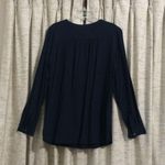 Loft Ann Taylor Roll Tab Navy Tunic Photo 4