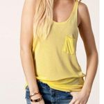 Twenty One  Women's Yellow Silk Racerback Tank Sz S Photo 0