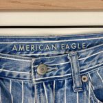 American Eagle Mom Jeans Retro Indigo Striped Blue Denim Women's Size 4 Photo 5