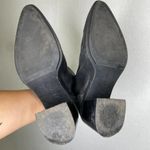 ZARA Trafaluc | Size 38 Leather Heeled Boots Black Photo 3