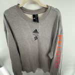 Adidas  x Peloton Gray Crewneck Sweatshirt Size XL Women's Logo Long Sleeve Photo 1