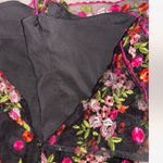 Angel Biba Angel Nina black floral overlay romper with matching collar Photo 3