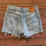 Levi's 501 BUTTON FLY CUT OFF STUDDED DENIM SHORTS Photo 3