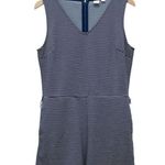 Gap NWT V-Neck Navy Striped Belted Summer Shorts Romper Women’s 10T | 10 Tall Photo 6