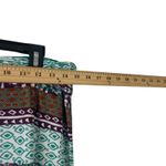 Cato Women's Size Medium Green Purple Tribal Printed Maxi Skirt Photo 5