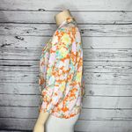 Democracy NWT Size 2X/3X Tropical Floral Print Rayon Tie Front Shrug Cardigan Photo 1