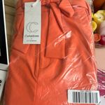 Curations X Amy Morrison Orange Walking Shorts Bow Tie Waist Flowy Breezy 3X Photo 1