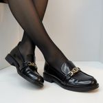 Sam Edelman  Christy loafer in black leather Size 9 Photo 0
