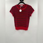 J.Crew  Ribbed featherweight cashmere T-shirt in stripe Photo 3