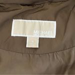 Michael Kors MICHAEL Puffer Vest Olive Brown Small Golden Zipper Photo 1