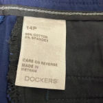 Dockers  Mid Rise Curvy Fit Shorts Navy Blue - 14 Petite NEW Photo 7