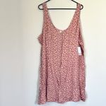 BP NWT  by Nordstrom Button Front Allison Dress in Tan Pink Floral - 3X Photo 1