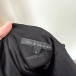 [Vintage] David Meister Y2K 90s Black Draped Cowl Neck Mini Slip Dress Size 2 Photo 10