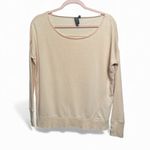 Sweaty Betty  After Class Round Wide Neck sweatshirt pale pink top XS Photo 3