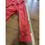 Old Navy Women Rebellion Red Size Medium Long Field Jacket Cotton Zip READ Photo 6