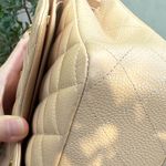 Chanel CC CLASSIC MEDIUM DOUBLE FLAP CAVIAR BEIGE GHW Photo 5