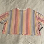 Nike Plus Size Cotton Striped Cropped Tee Photo 4