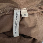 Susan Lawrence  Brown Sleeveless Cowl Neck Top Photo 3