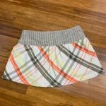 Nike  Golf Sport Skort Women's Size 12 Orange Olive Green‎ Plaid Athletic Skirt Photo 3