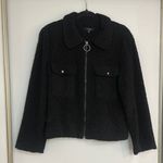 Very J MOVING SALE Black Sherpa zip up jacket Photo 0