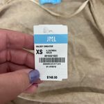 J. McLaughlin  Halsey Sweater XS NWT $148‎ Long Sleeve Cardigan Open Cotton Tan Photo 3