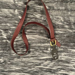 Ralph Lauren  Burgundy Leather Belt with Gold Buckle size XL Photo 3