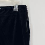 Anthropologie Velvet Flare Pants Black Side Zip Bootcut Women 4 Indie Goth Boho Photo 3