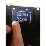 Laura Scott Dress Womens Sz 12 Polka Dots Rockabilly Pink Black Tied Midi Retro Photo 7