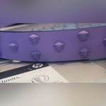 Elegant Medusa’s Lavender Belt with Gold Buckle 80/32. Purple Photo 4