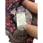 Hailey & Co. Floral Sleeveless Top Keyhole Hi-Lo Hem Blouse Womens L Photo 4