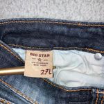 Big star Shorts Women 27 Low Rise Embroidered Cut Off Dark Wash Western Festival Photo 10