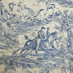 Vintage Nicole Summers‎ Silk equestrian blue toil Button Down Shirt Size 1X Photo 6