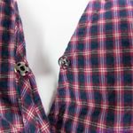 Madewell NEW  Flutter-Sleeve Side-Tie‎ Wrap Top in Plaid, S Photo 8