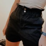 Black Mom Jean Shorts Size M Photo 0