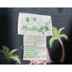 Quacker Factory Black Tropical Denim Jacket Flamingo Embroidered Short Sleeve M Size M Photo 9