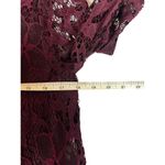 Vila Clothes Women's Wine Laced Long Sleeve Top Size M Photo 3