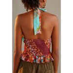 Anthropologie  Love The Label Womens Floral Boho Patchwork Halter Tank Top Size S Photo 1