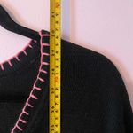 Quacker Factory The  Black Knit Flamingo Sequin Tropical Cardigan Sweater 2XL Photo 8