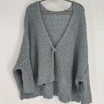 Free People Waffling Around Oversized Waffle Knit Cardigan Photo 0