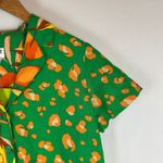 NWT Tabitha Brown x Target Green Leopard Print Button Up Short Sleeve Shirt XXS Photo 8