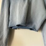 Cotton Citizen Brooklyn Blue Crop Zip Sweatshirt Photo 4