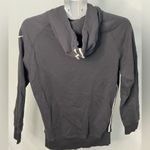 Nike Black Hoodie with White Drawstrings size medium Photo 3