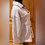 Madewell  MWL (Re)sourced Sweater Fleece‎ Shirt-Jacket in Heather Pale Thistle XS Photo 9