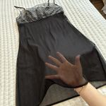 La Perla Black Sheer Lace Chemise Lingerie Slip Dress Sz M Medium Photo 5