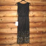Mac Duggal  5796 Womens Black High Neck Embellished Column Dress Runs Small Photo 10