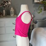 No Boundaries Crop Top Stretchy Pink Tank Womens Small Photo 3